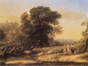 Claude Lorrain Landscape with Cephalus and Procris reunited by Diana Spain oil painting artist